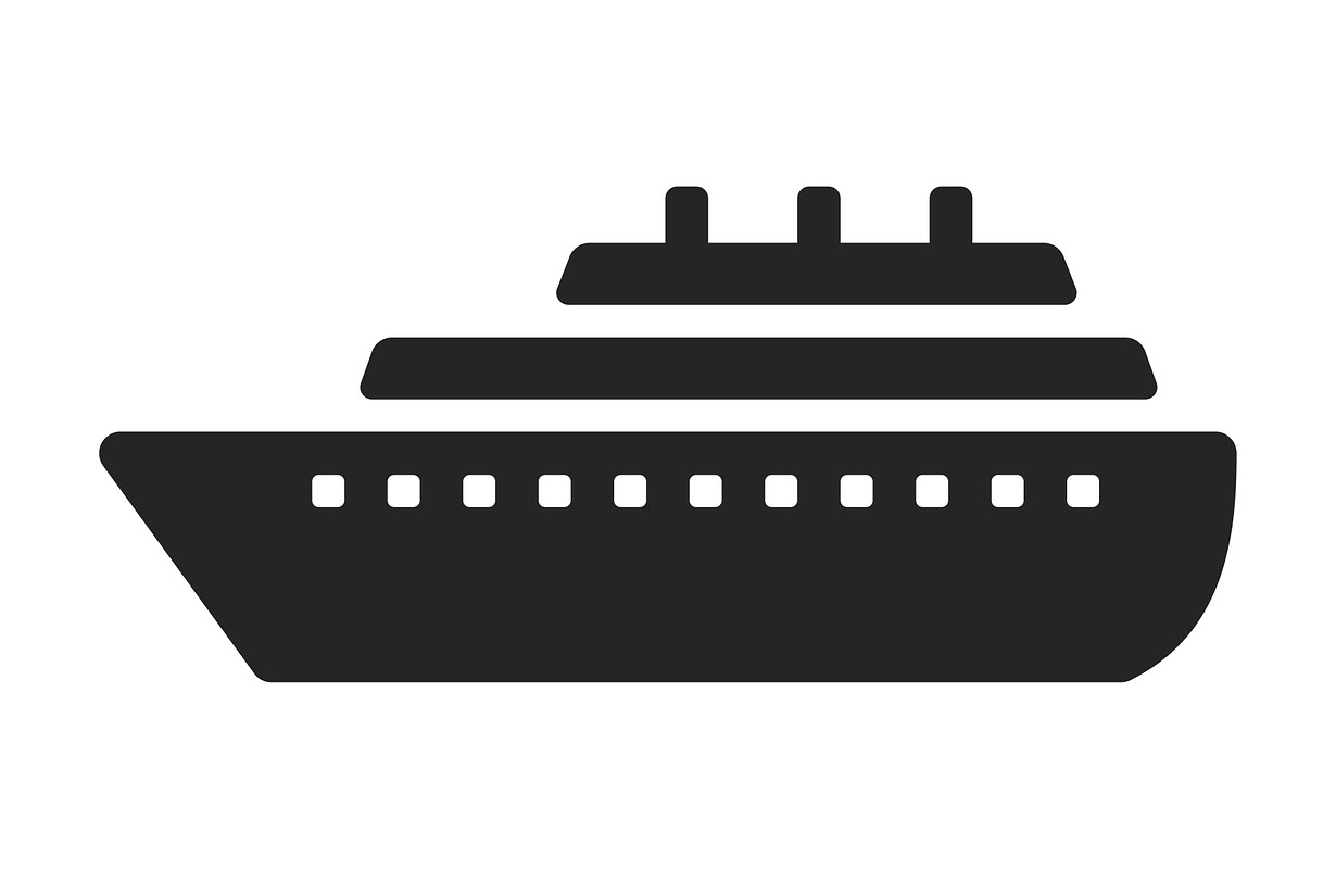 cruise ship vector.