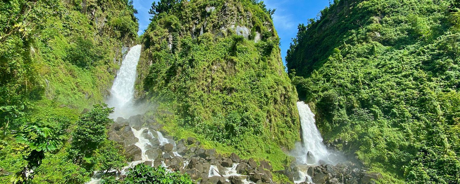 trafalgar falls in dominica