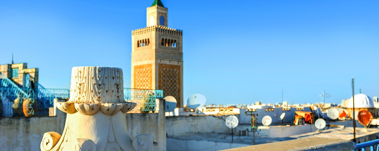 a view of a tower in Tunis