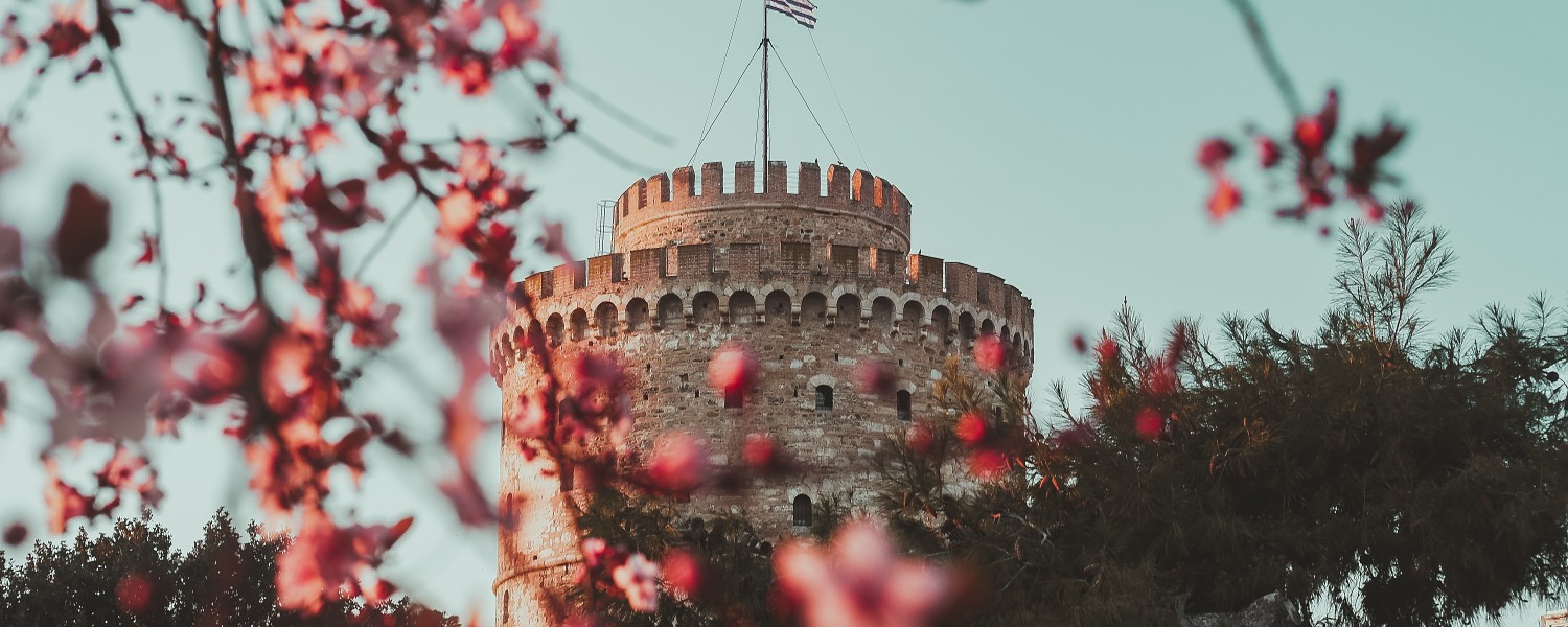 the White Tower in Thessaloniki, Greece
