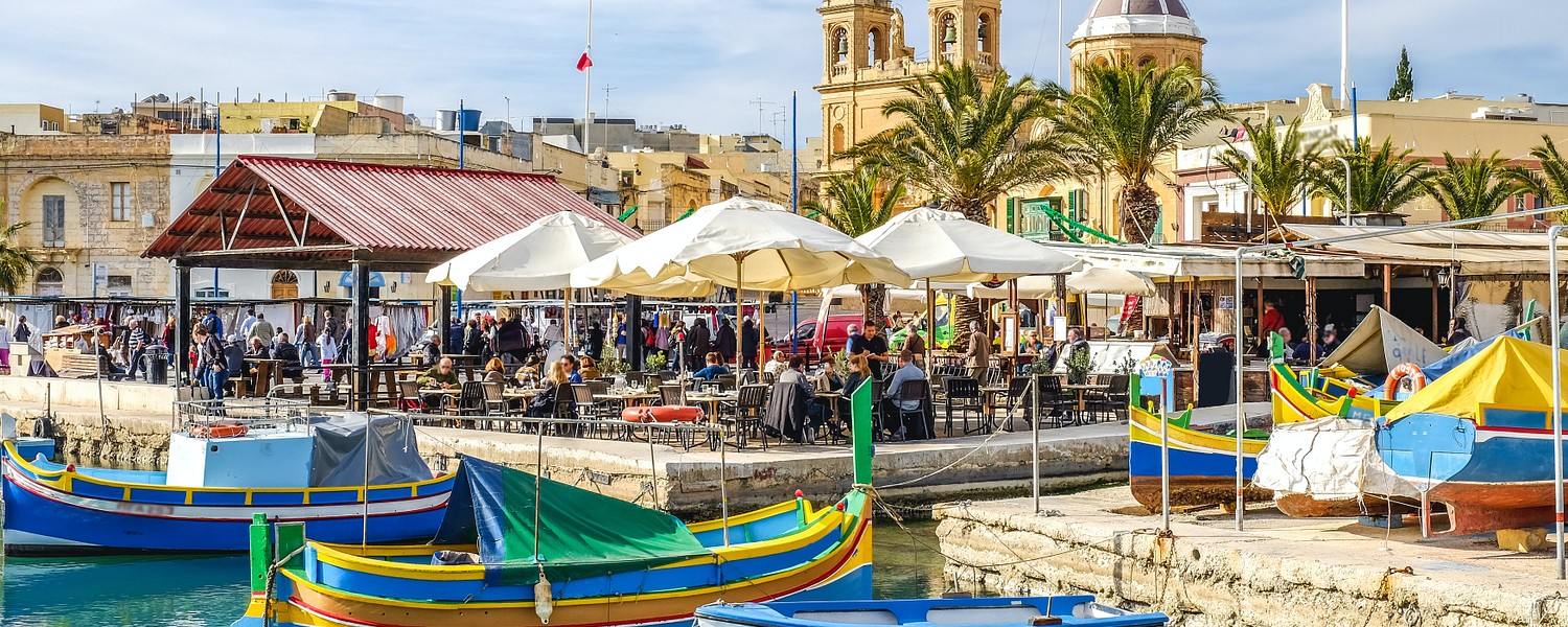 Old fisherman village in Marsaxlokk, Malta