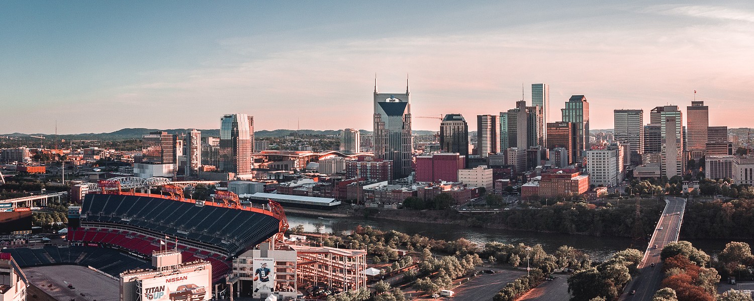 Nashville, Tennessee at golden hour