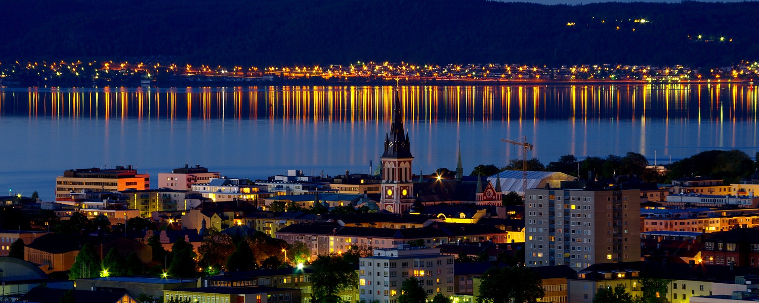 Jönköping at night, Sweden